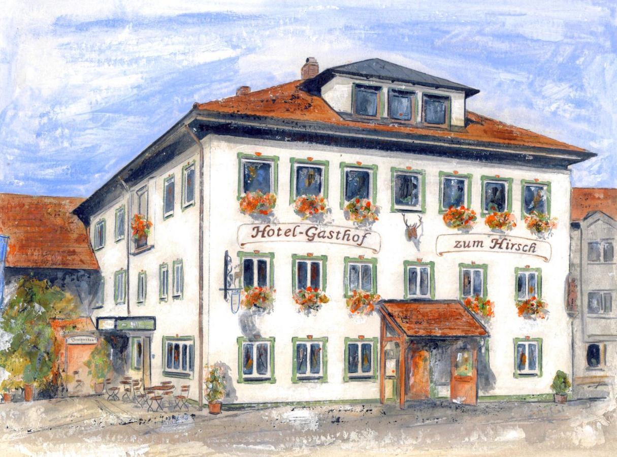 Blochums Gasthof Hirsch Marktoberdorf Eksteriør billede